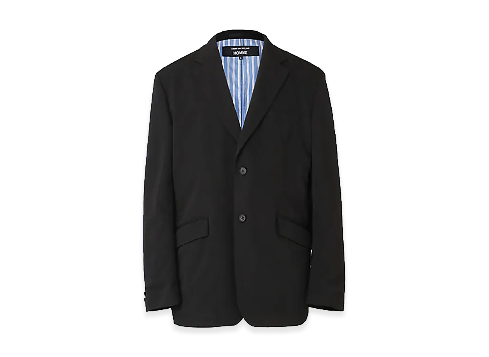 COMME des GARCONS HOMME Wool Gabardine Jacket "Black"