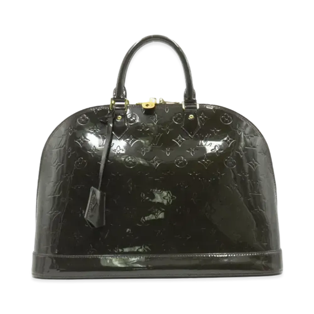 Louis Vuitton Alma MM Monogram Vernis "Terre d'ombre"