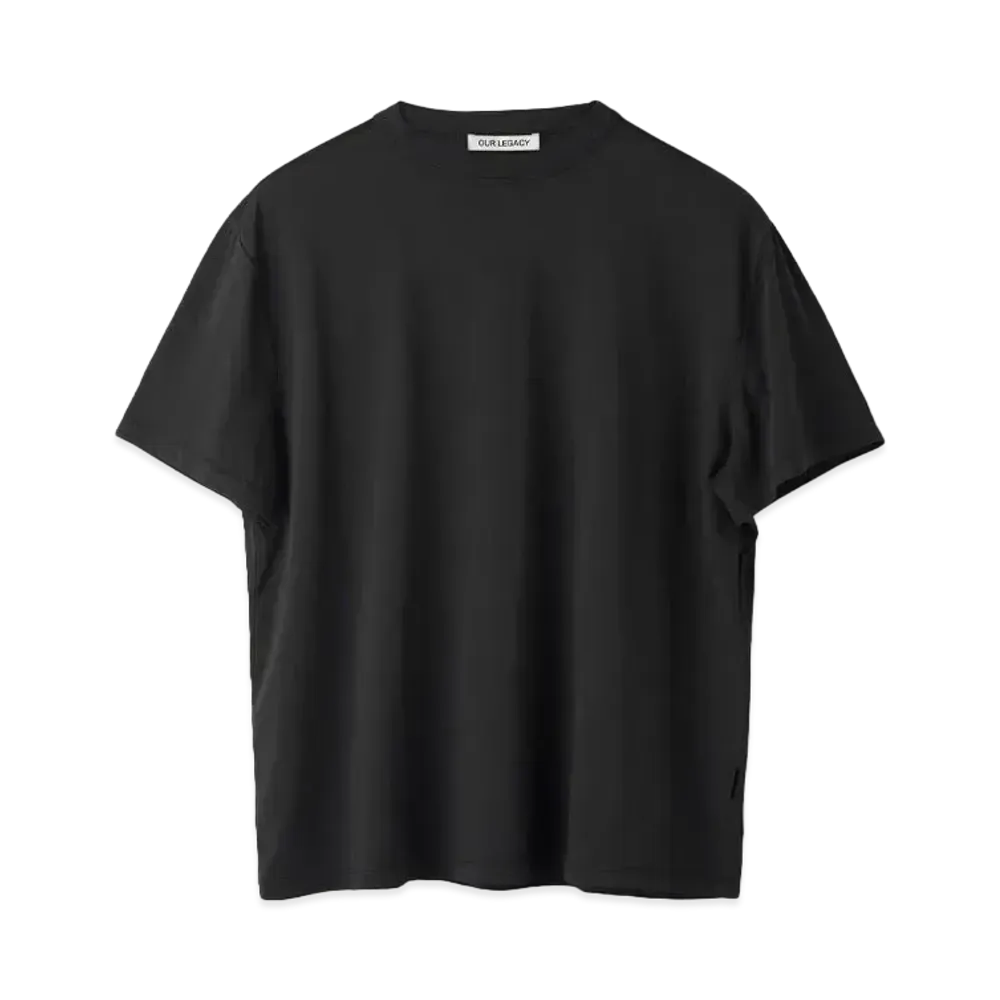 OUR LEGACY New Box T-Shirt Clean Jersey "Black"
