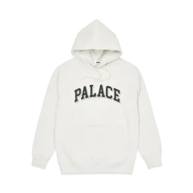 PALACE PUFF DROP SHADOW HOOD "Light Grey Marl"