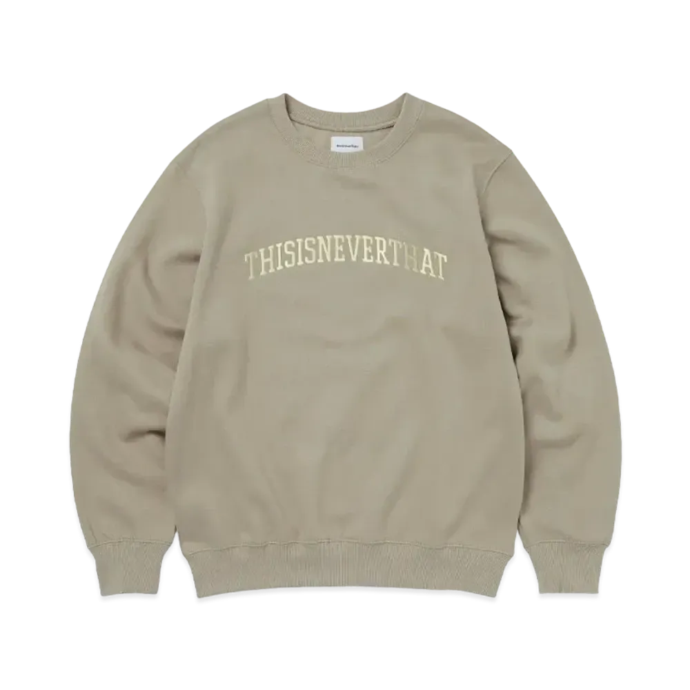 thisisneverthat Arch-Logo Crewneck "Deep Beige"