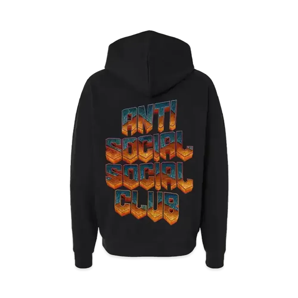 ANTI SOCIAL SOCIAL CLUB x DOOM: The Dark Ages Classic Logo Hoodie "Black"