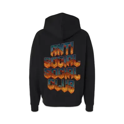 ANTI SOCIAL SOCIAL CLUB x DOOM: The Dark Ages Classic Logo Hoodie "Black"