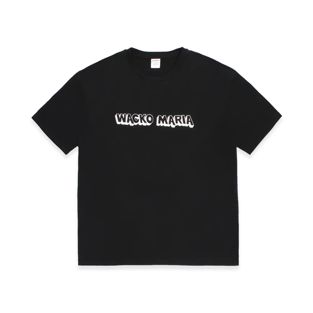 WACKO MARIA Washed Heavy Weight T-Shirt "Black"