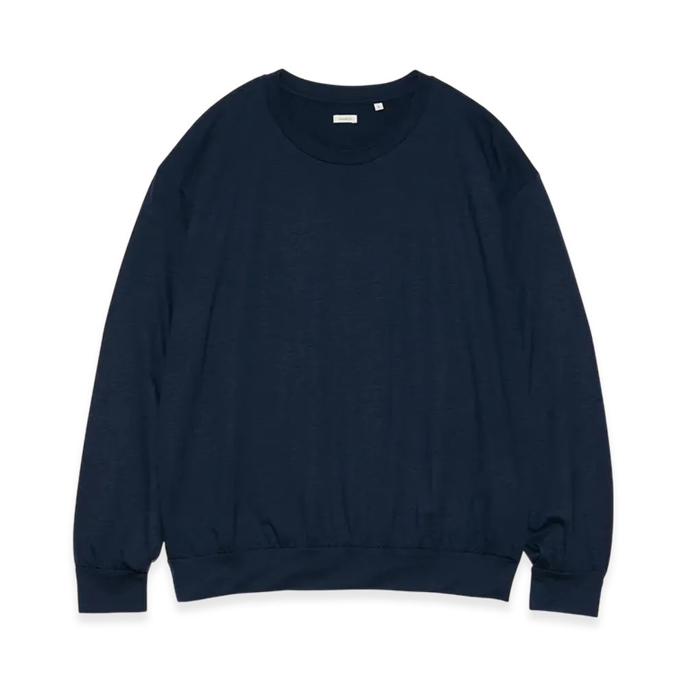 nanamica Wool Crew Neck Sweater "Navy"