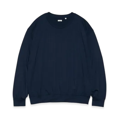 nanamica Wool Crew Neck Sweater "Navy"