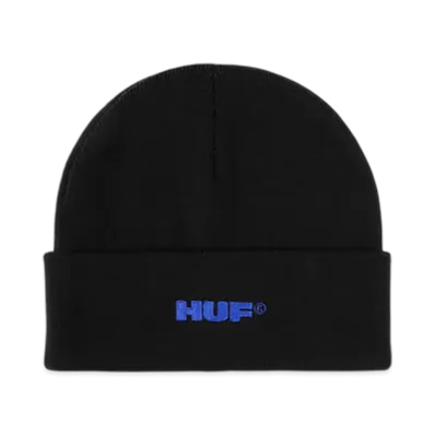 HUF WINTER 25 All Caps Cuff Beanie "Black"