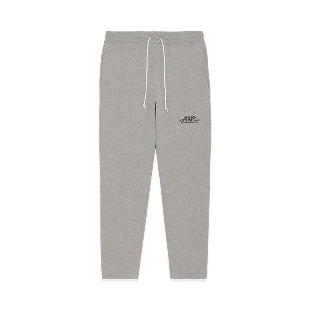 Maison Kitsune JP Exclusive Rue De Richelieu Jog Pants "Light Grey"