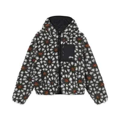 Stussy Pattern Sherpa Jacket "Natural"