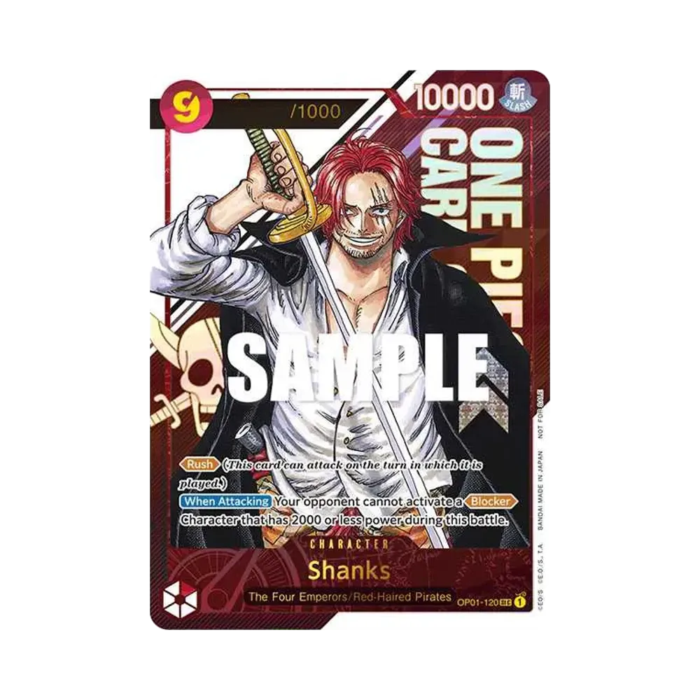 シャンクス SEC-P [ST01-120]【英語版】(プロモーションカード「チャンピオンシップ 2023 オフライン地域 トップ 8」)