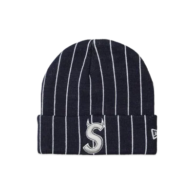 Supreme New Era Devil S Logo Beanie "Stripe"