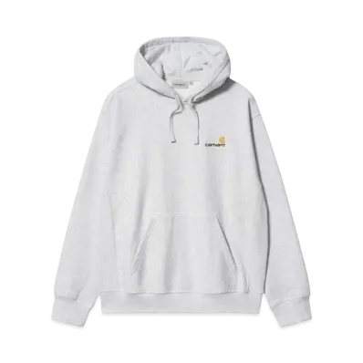 Carhartt WIP Hooded Americanscript Sweatshirt "Heather Grey"