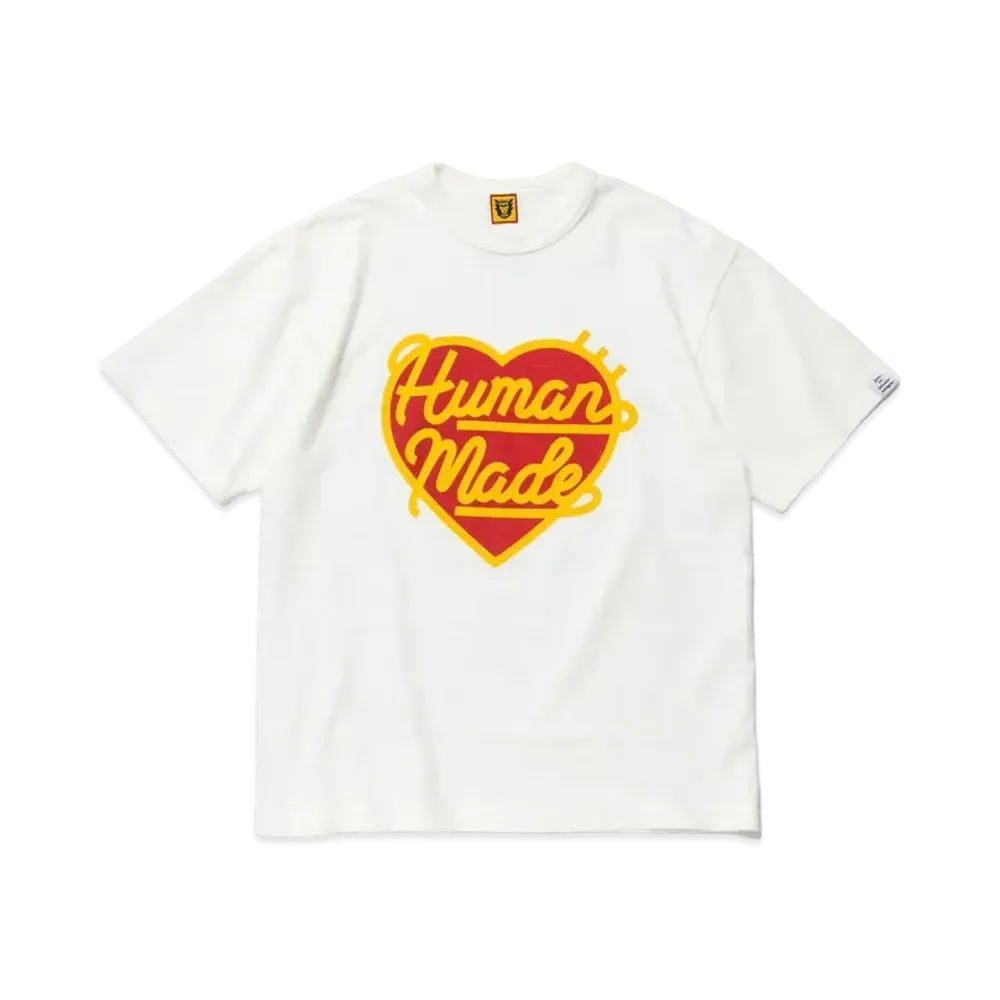 HUMAN MADE HEART T-SHIRT "White"