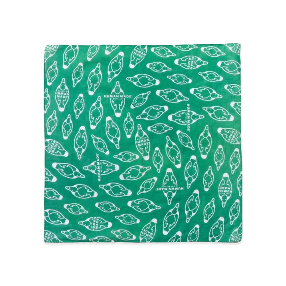 HUMAN MADE Duck Bandana "Green"