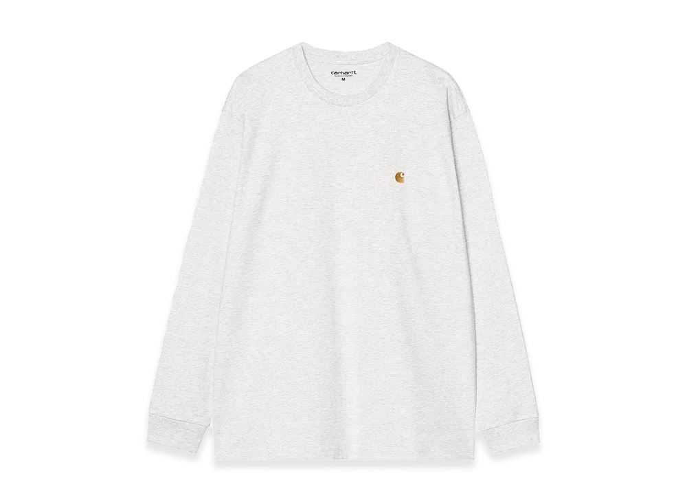 Carhartt WIP L/S Chase T-Shirt "Ash Heather/Gold"