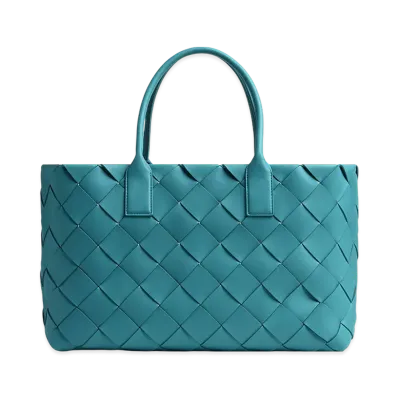 Bottega Veneta Maxi Intreccio Tote "Linoleum/Plaster"