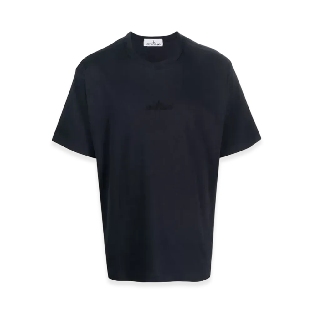 ストーンアイランド 20444 20/1 コットン ジャージー ショート スリーブ Tシャツ - 23SS "ネイビーブルー"