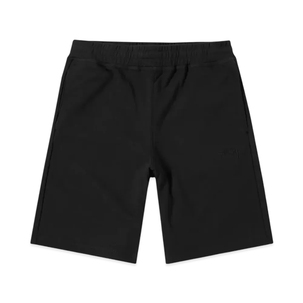 Stussy Stock Logo Terry Shorts "Black"