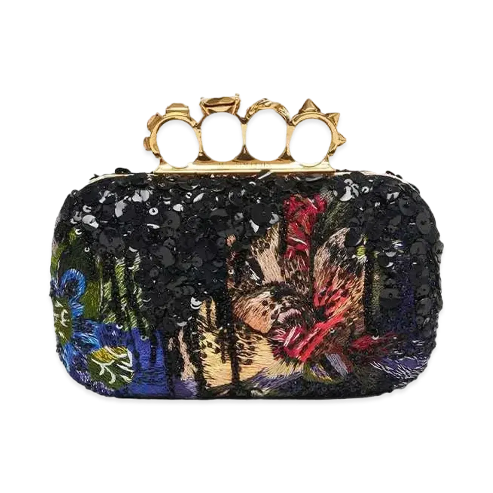 Alexander McQUEEN Knuckle Clutch "Multicolor"