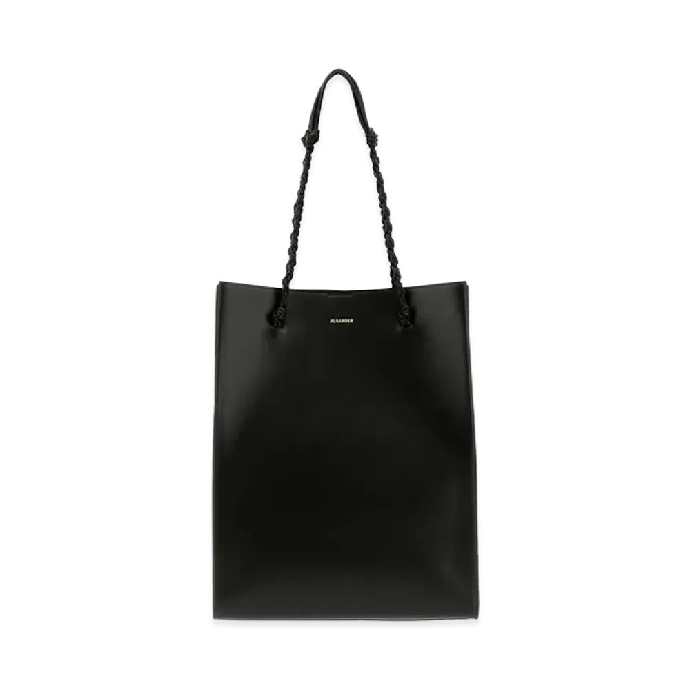 Jil Sander Women's Leather Tangle Shopping Bag "Black"