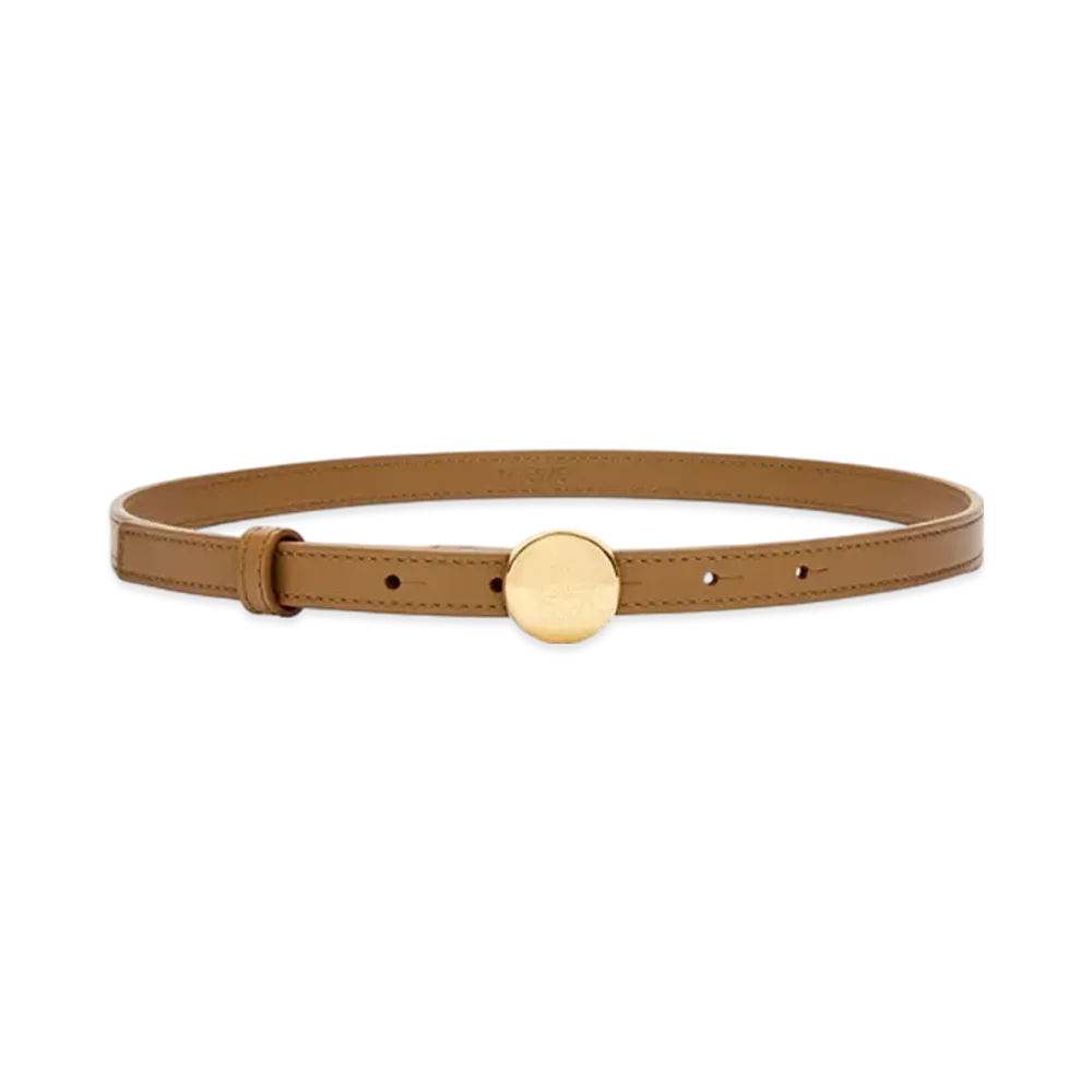 LOEWE Pebble Belt "Oak/Gold"