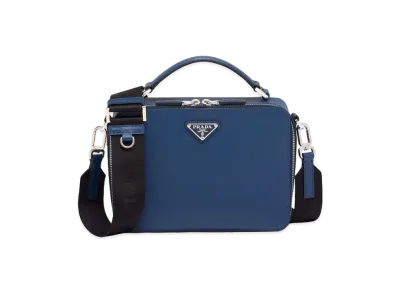 PRADA Prada Brick Saffiano Leather Bag "Blue"