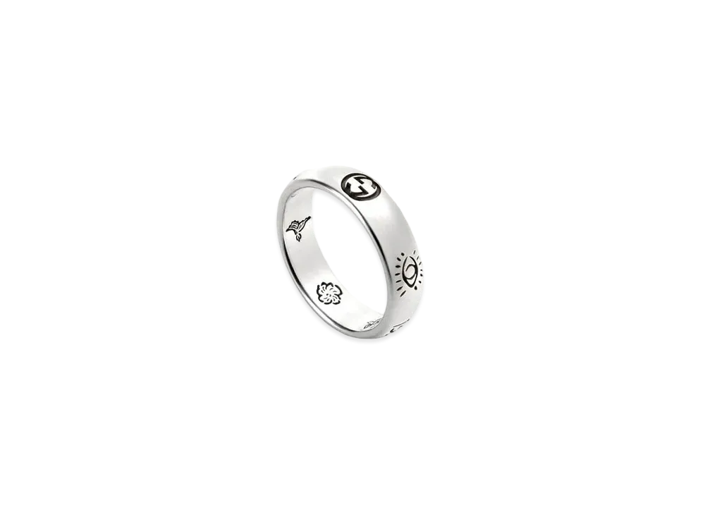 GUCCI Blind For Love Ring In Silver
