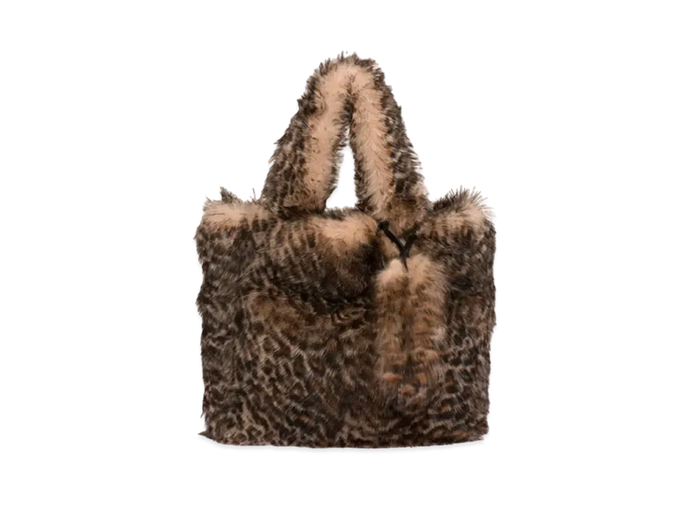 ミュウミュウ プリントシアリング トートバッグ "ベージュ/ダークブラウン" 5BG241_2DQH_F0JHD_V_OOO