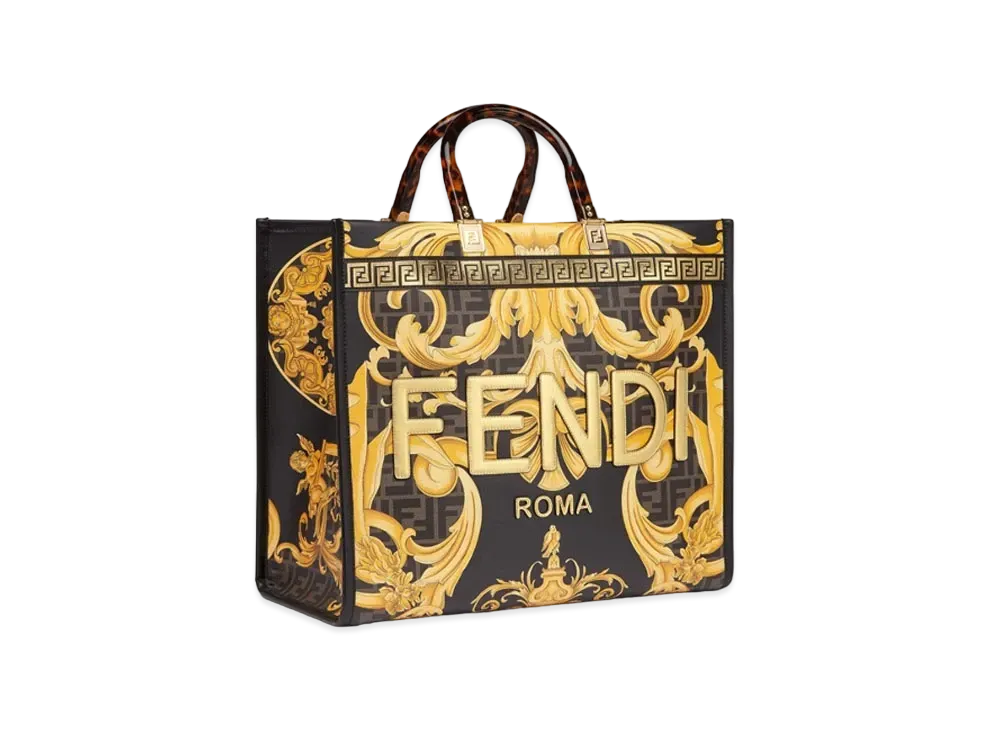 FENDI x Versace Fendace Printed FF Leather Shopper "Multicolor"