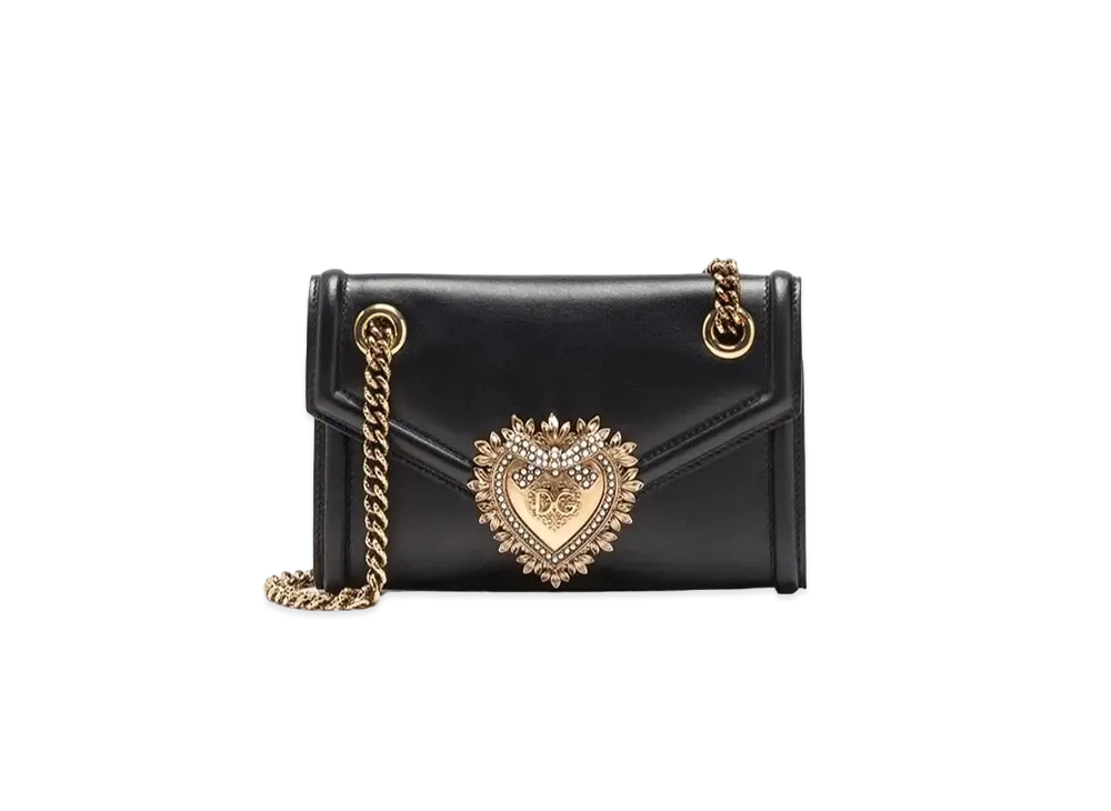 Dolce&Gabbana Devotion Mini Bag Calfskin "Black"