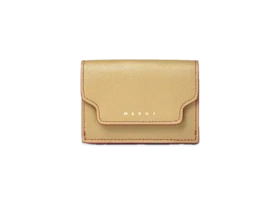 Marni Saffiano Leather Tri Fold Wallet