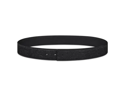 Dior Reversible Belt Strap Dior Gravity Leather and Smooth Calfskin 35MM "Black"