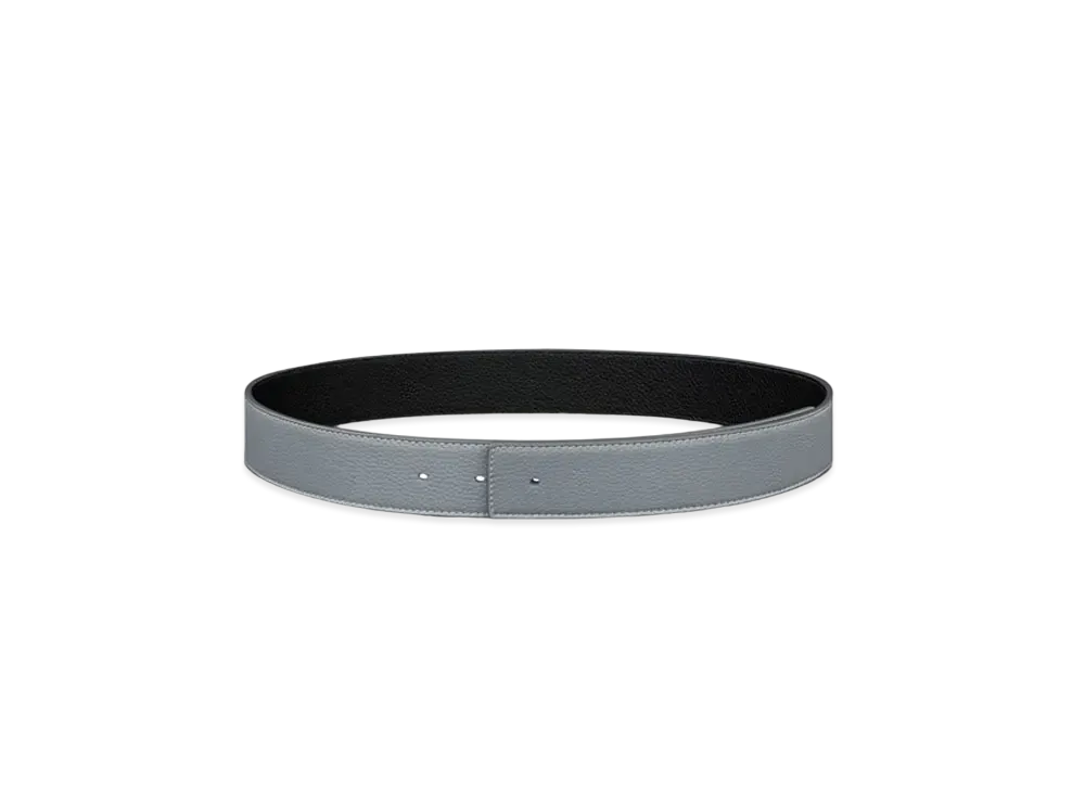 Dior Reversible Belt Strap Grained Calfskin and Grained Calfskin 35 MM "Deep Gray/Black"