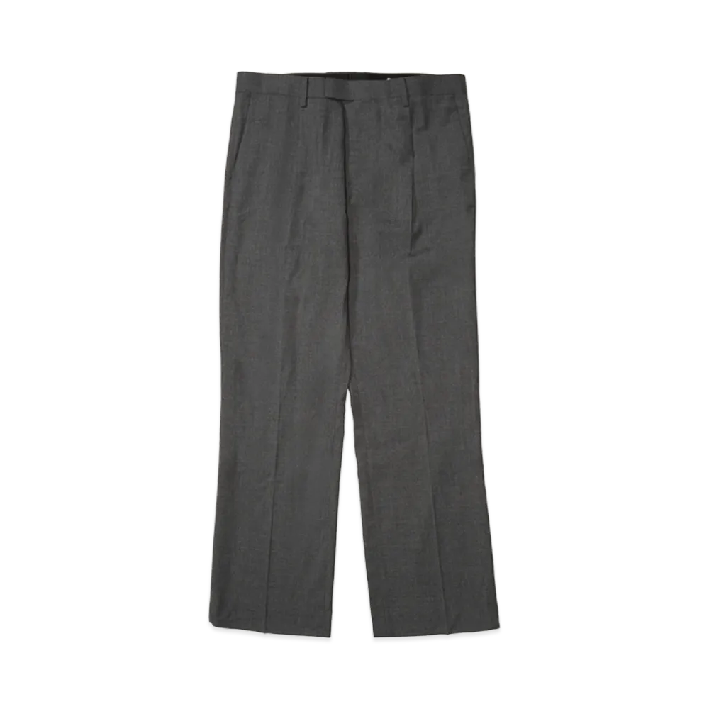 AURALEE Summer Twist Cashmere Pora Slacks "Top Charcoal Gray"