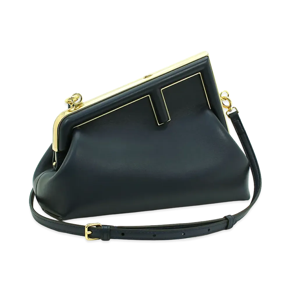 FENDI Women's Shoulder Bag Clutch Bag (with shoulder strap) First Small "Dark Blue"