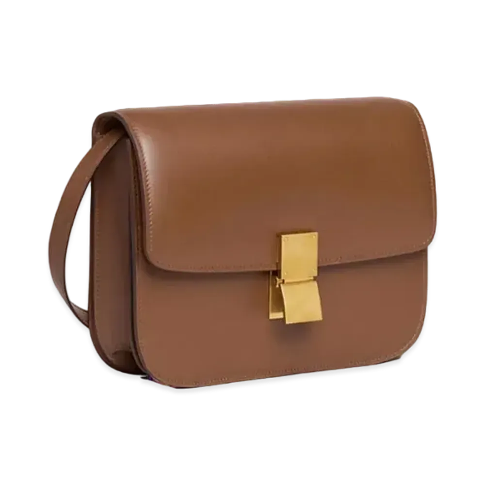 CELINE Medium Classic Bag in Box Calfskin "Camel"