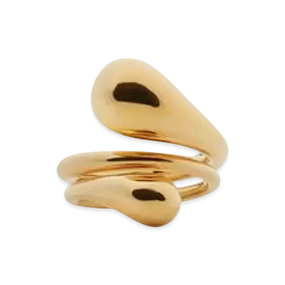 Bottega Veneta Drop Ring "Yellow Gold"