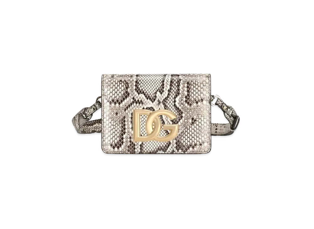 Dolce&Gabbana 3.5 Cross Body Bag Pythonskin "Cream"