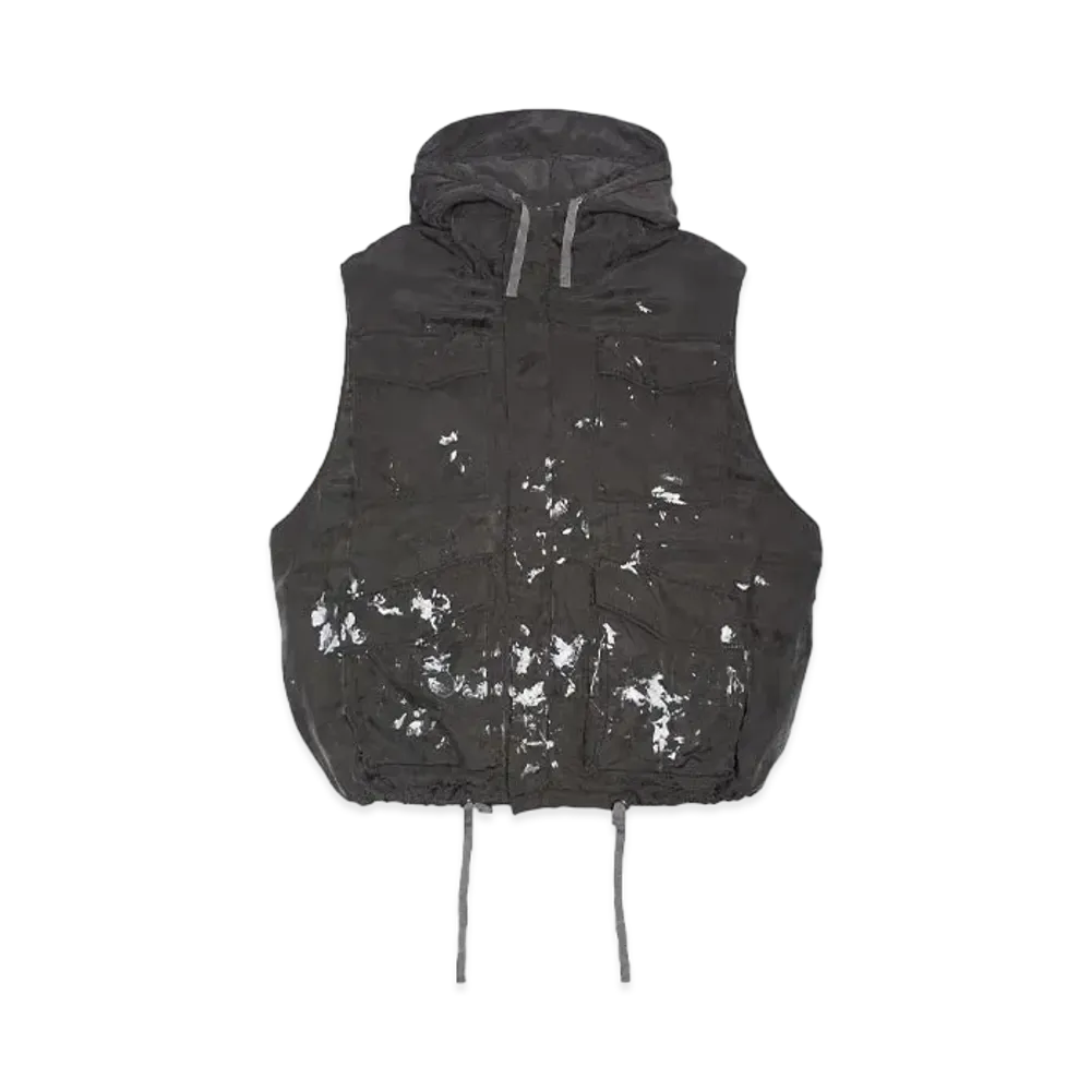KATHARINE HAMNETT CUPRO OVERSIZED VEST "DESERT"