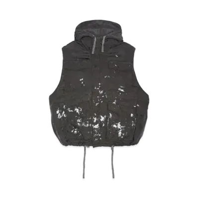 KATHARINE HAMNETT CUPRO OVERSIZED VEST "DESERT"