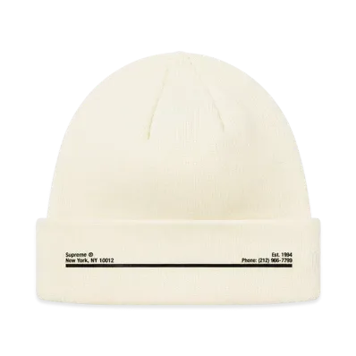 Supreme New Era Shop Beanie "Natural"