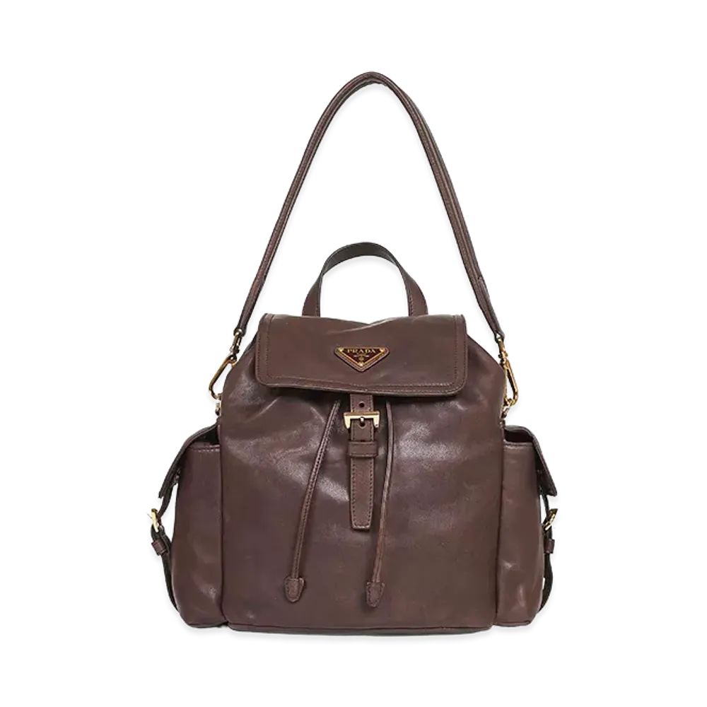 PRADA Women's 'Explore' Medium Backpack "Brown"