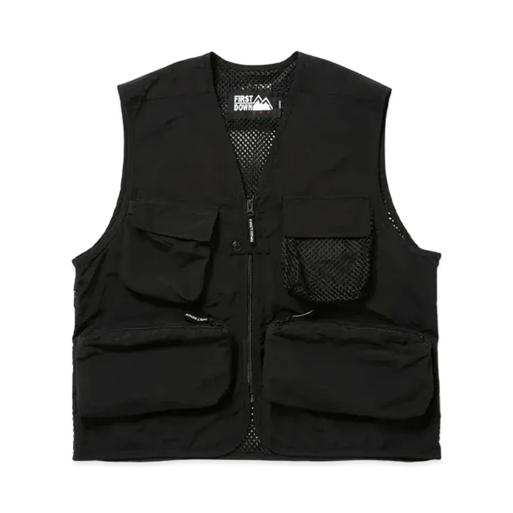 FIRST DOWN RIVER VEST SUPPLEX NYLON "Black"