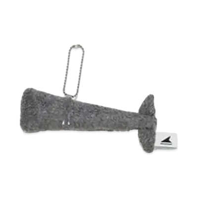 DESCENDANT x Ron Herman Plush Key Holder Sperm Whale "Gray"