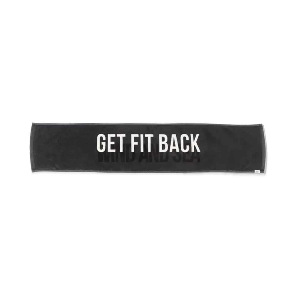 WIND AND SEA WDS (GET FIT BACK ) TOWEL "Black"
