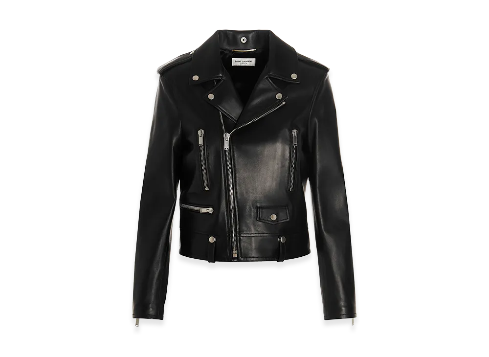 Saint Laurent Women's Motorcycle Biker Jacket "Black"
