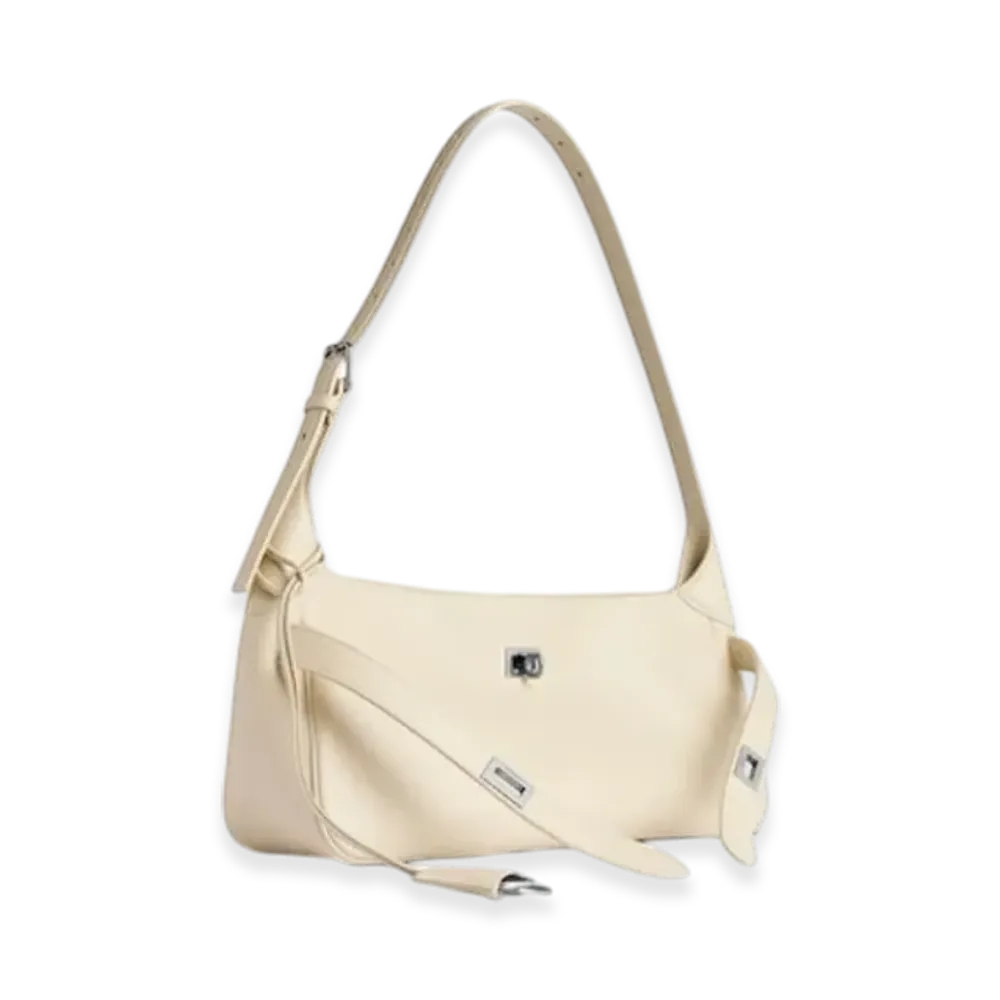BALENCIAGA Bel Air Shoulder Bag Small "Cream"