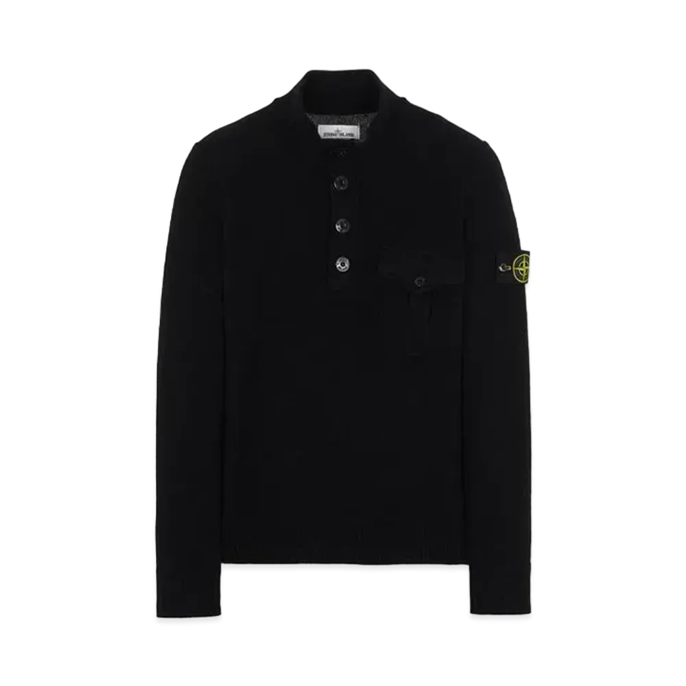 Stone Island 522B6 GEELONG WOOL "Black"