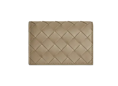 Bottega Veneta Business Card Holder "Taupe"