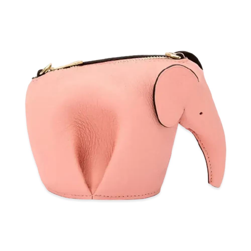 LOEWE Elephant Pouch In Classic Calfskin "Blossom"